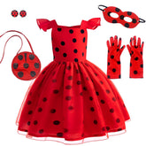 Ladybug Costume for Kids - French Ladybug Cosplay Dress for Role Play - Coscosmos